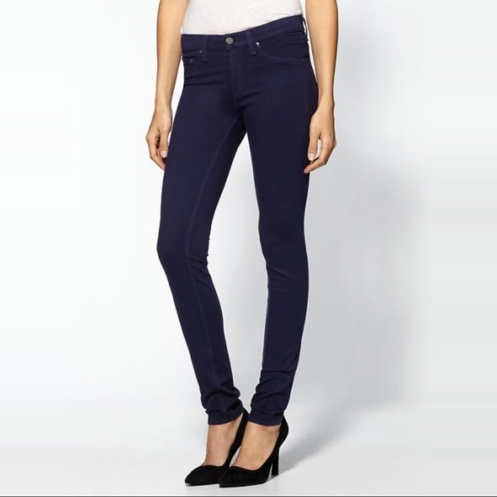 Rag & bone Jean Plush twill Navy Skinny Pant